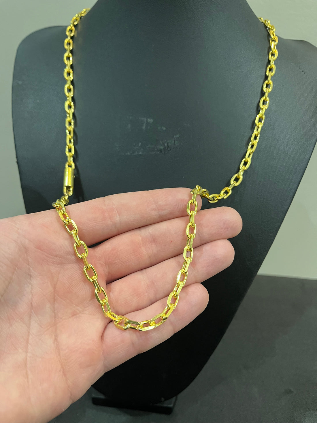 Corrente Cadeado de quina 6mm - 65cm - Moeda antiga