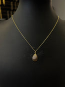 Colar cadeado 1,2mm + Pingente Concha - 45cm - Banhado a ouro 18k