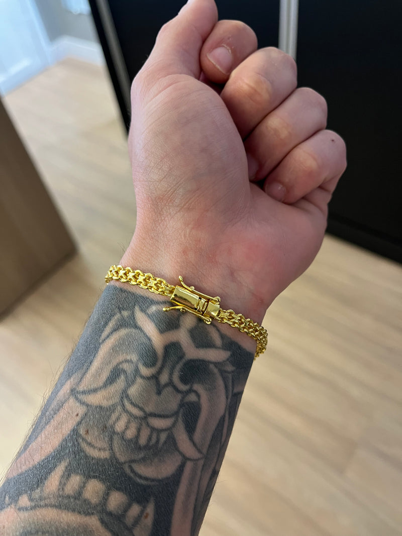 Pulseira Duplo Cadeado 6mm