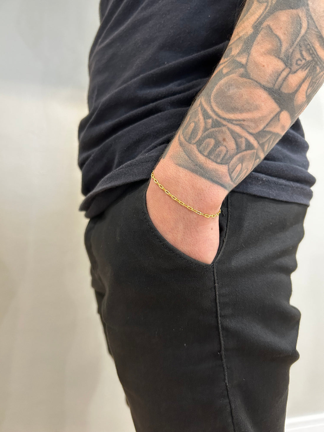 Pulseira cadeado de quina 2mm - Moeda Antiga