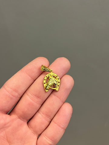 Pingente ferradura P - Banhado a ouro 18k