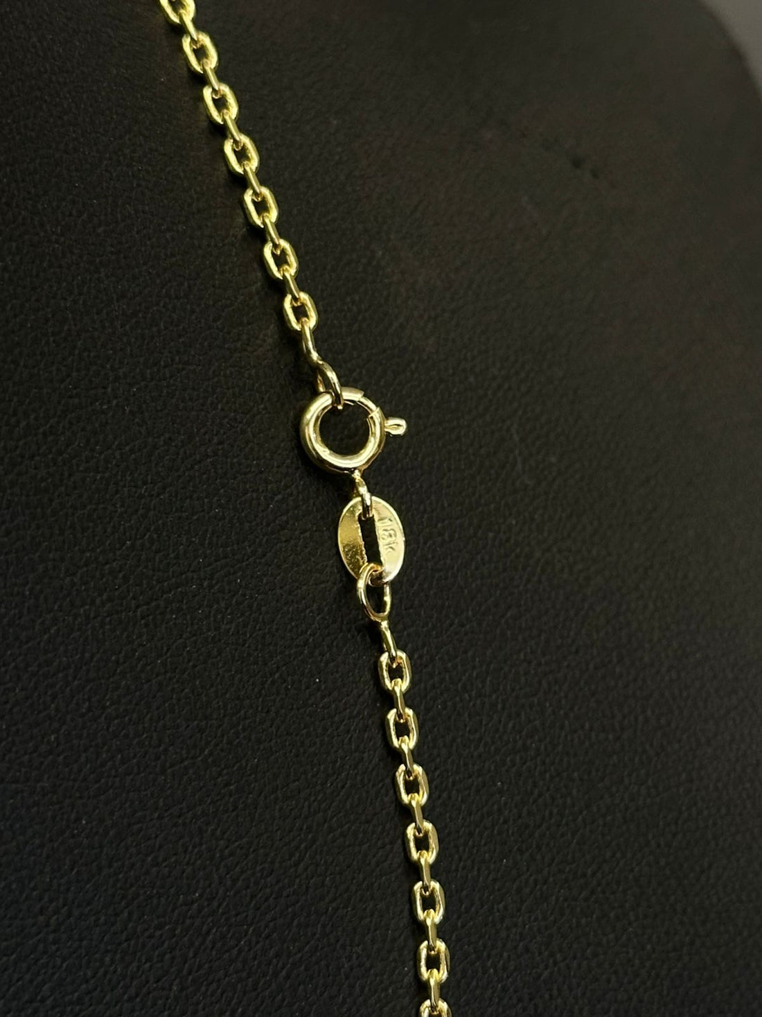 CORRENTE CADEADO 2MM - 45CM - BANHADO A OURO 18K