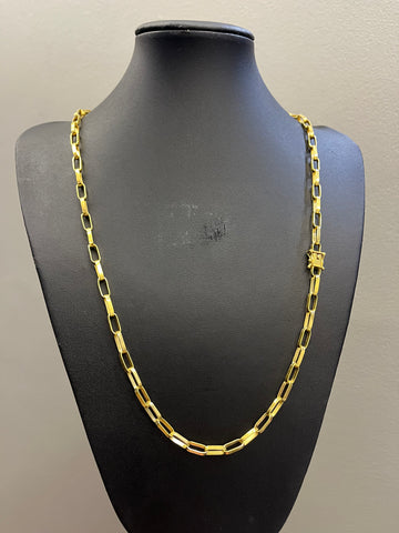 Corrente Tijolinho 5mm - 65cm - Moeda antiga