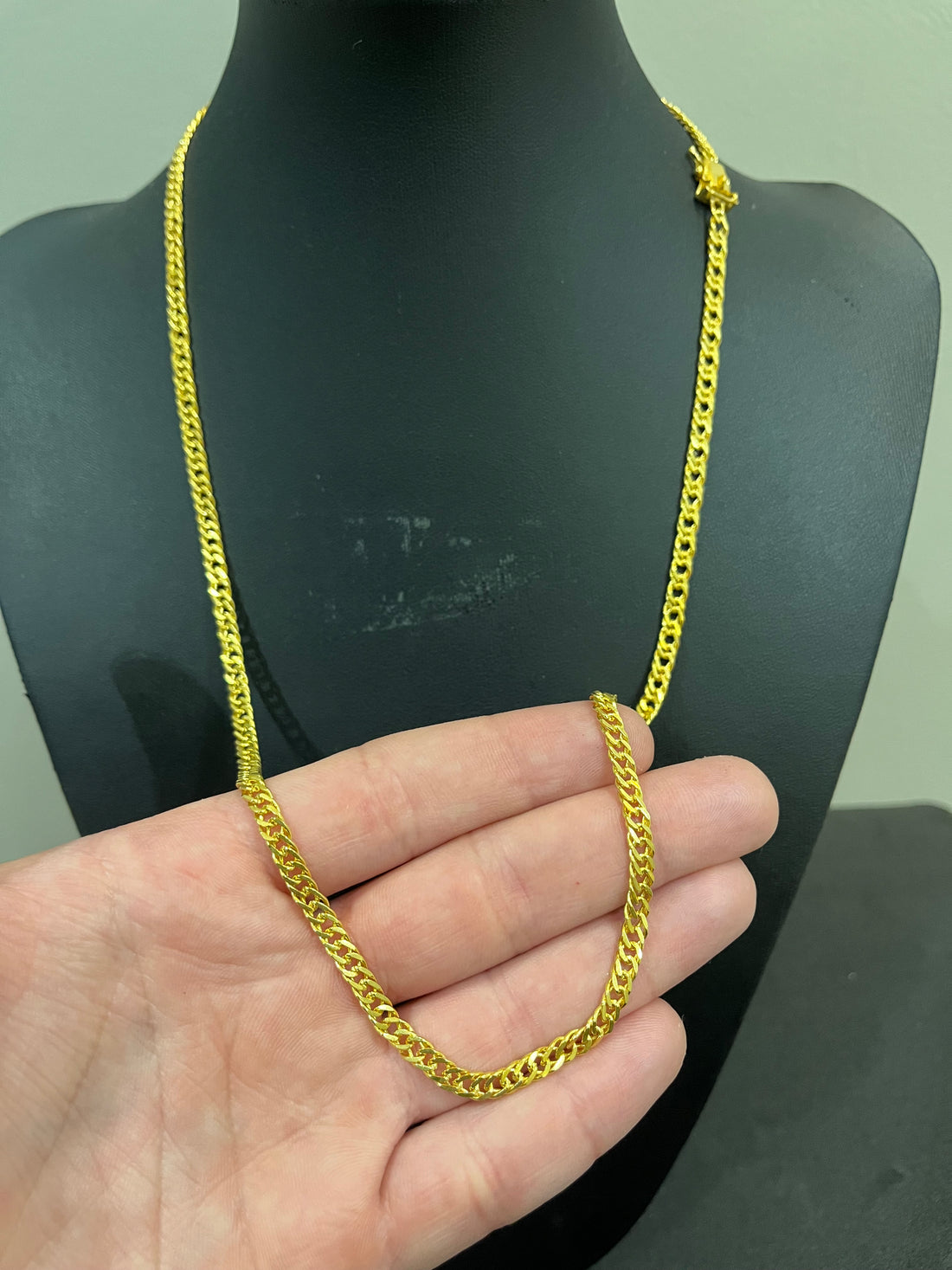 Corrente Grummet 4mm - 65cm - Moeda antiga