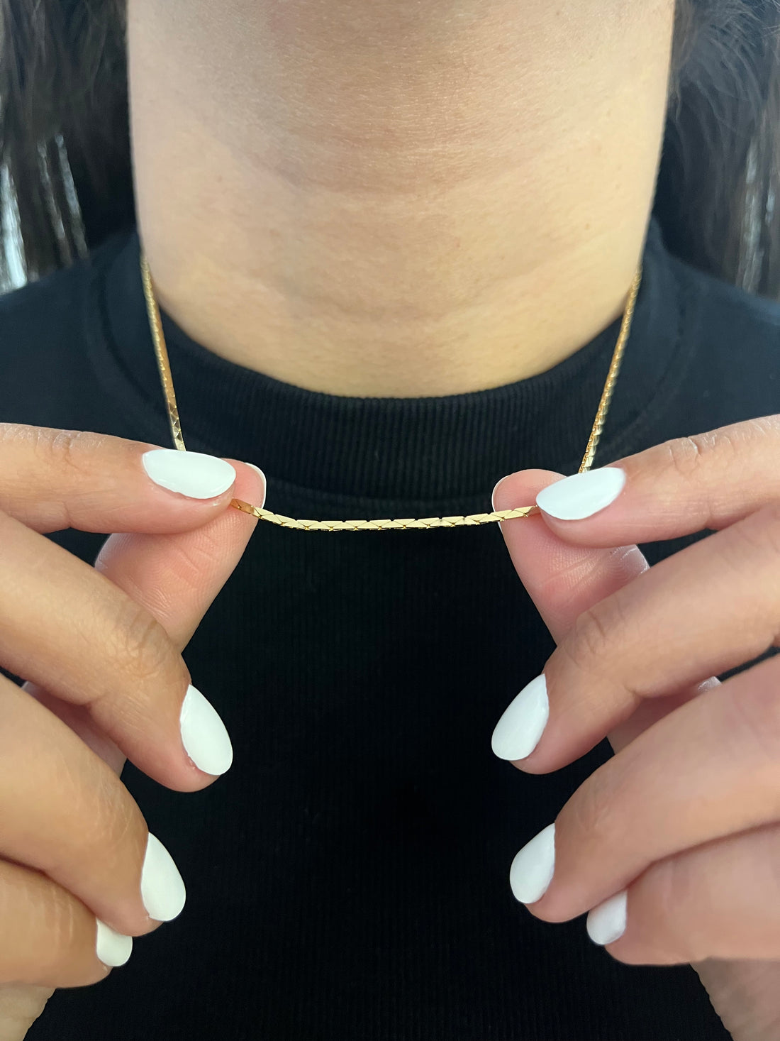 Colar Diamantado 2mm - 45cm - Banhado a ouro 18k