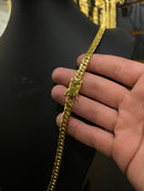 CORRENTE GRUMMET 5MM - 70CM (FECHO GAVETA) - BANHADA A OURO 18K