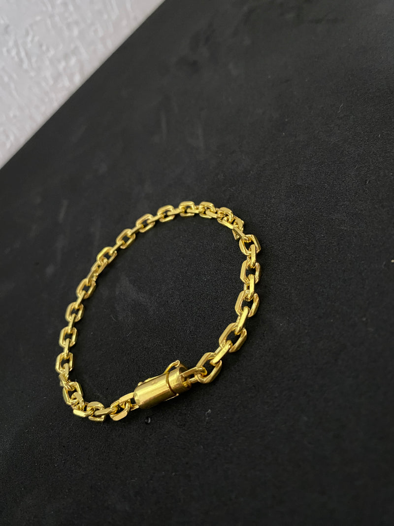 Pulseira Cadeado de quina 6mm