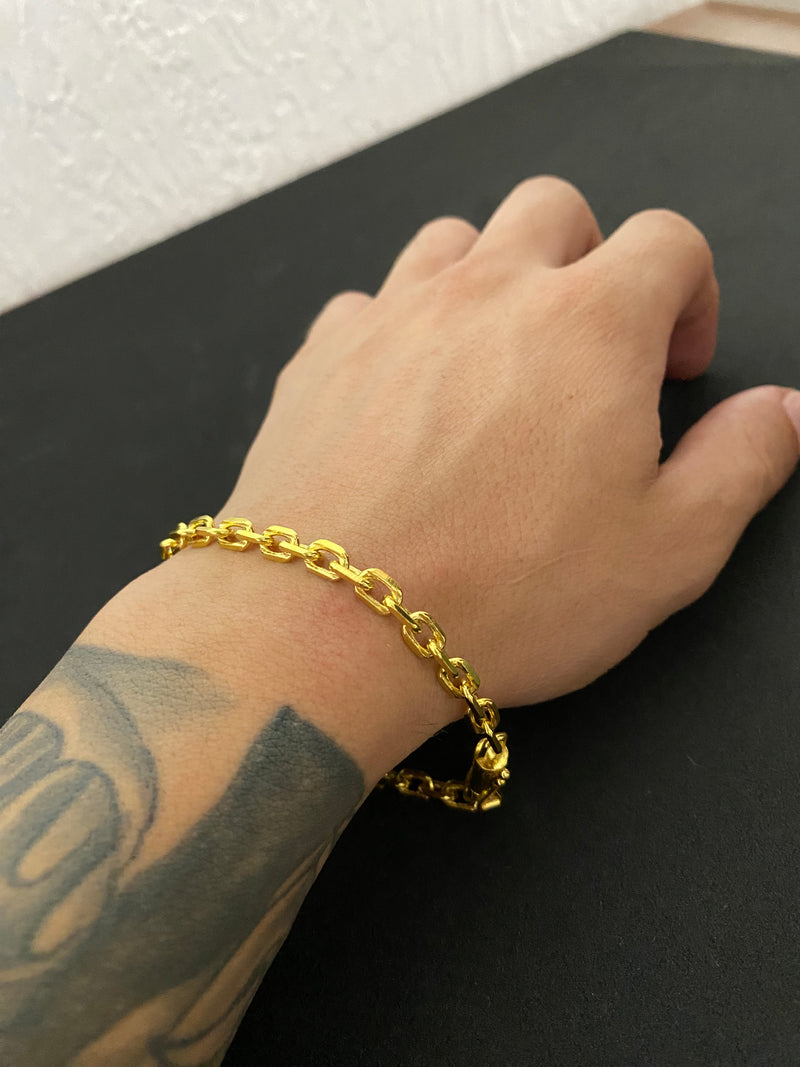 Pulseira Cadeado de quina 6mm