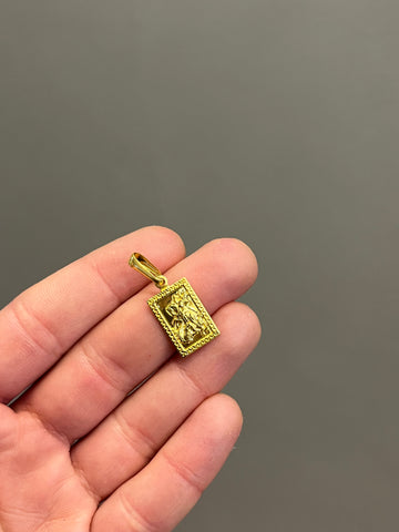 Pingente São Jorge MINI - Banhado a ouro 18k