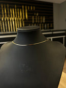 Colar Diamantado 2mm - 45cm - Banhado a ouro 18k